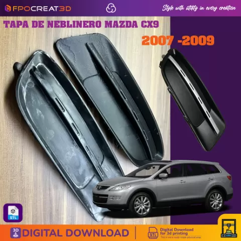 Tapa Neblinero Mazda CX-9 (2007-2009) - Reemplazo Exacto OEM | Lado Izquierdo/Derecho