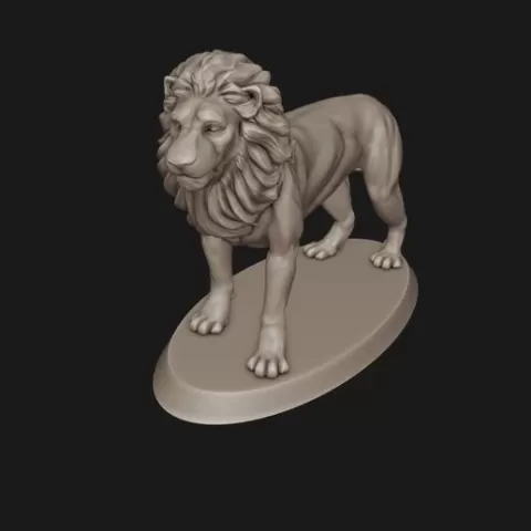 Lion | dnd miniature | by Deltorvik