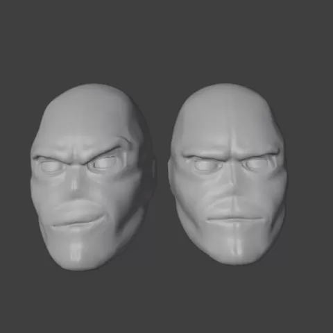 The Chameleon head sculpt