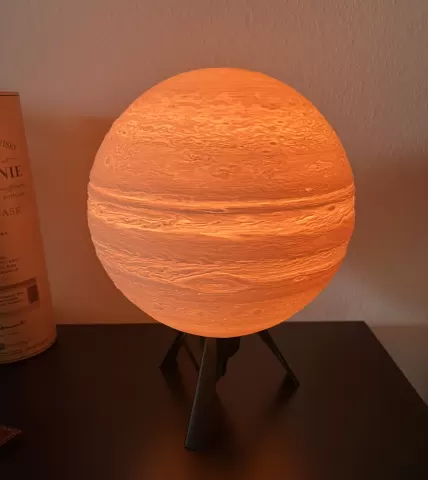 Lithophane Jupiter Lamp