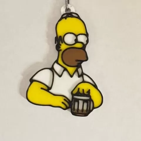 Homer Simpson keychain