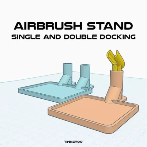 Airbrush Stand for Dual and Single Docking