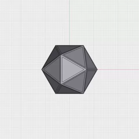 Blank 20 Sided Die (D20) (Smooth)