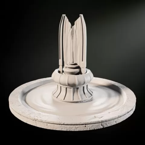 Sci-Fi Desert - City of Starhaven - Water Fountain by WargamesCo