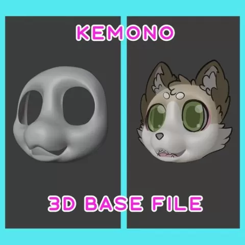 3D Printable Kemono Fursuit Base