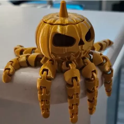 Articulated Pumpktopus - 3D Shape Craft