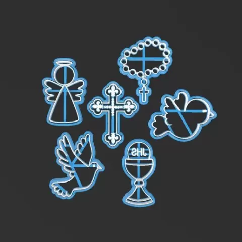 Religious celebrations, cookie cutters.
