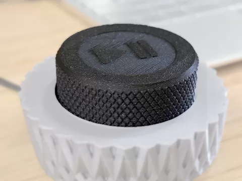 Media control volume knob - Knurled knob