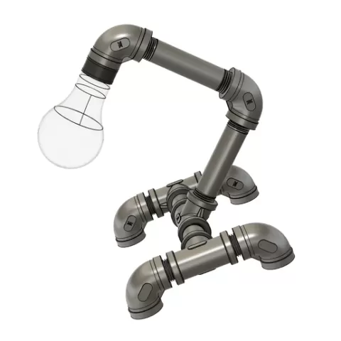 Pipe Stand for lamp, etc