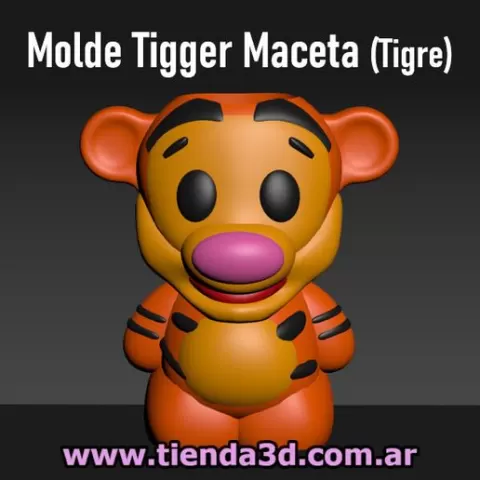 Tigger Pot Mold