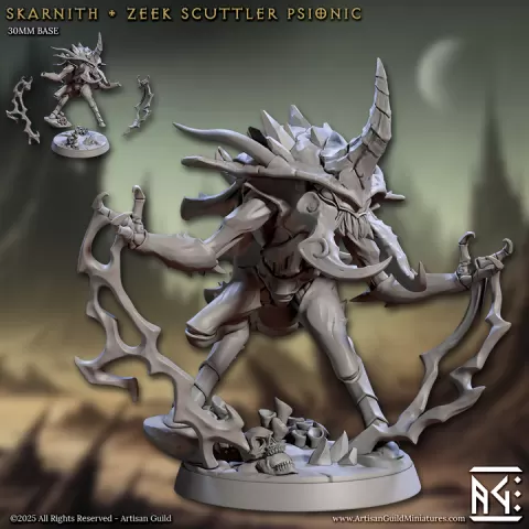 Skarnith - Zeek Scuttler Psionic (Brood of the Zeek Scuttlers) by Artisan Guild