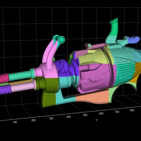 Machinegun Cosplay Prop Jinx League of Legends lifesize Ready to print (Small printers 220x220x220)