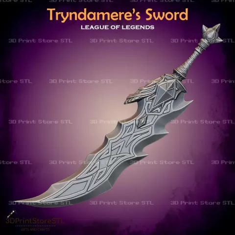 Tryndamere Sword Cosplay League of Legends - STL File - 3D Print Store STL