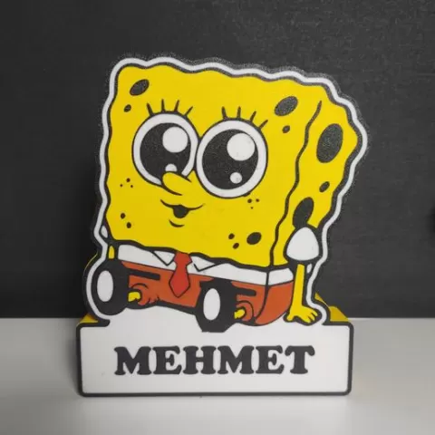 Custom Name Sponge Bob Lightbox