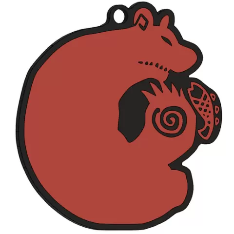 King Sloth Keychain