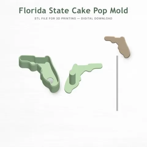 Florida State Cake Pop Mold