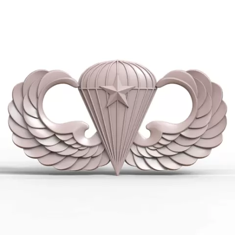 3D Model STL File for CNC Router Laser & 3D Printer Army Basic Combat Parachute 1