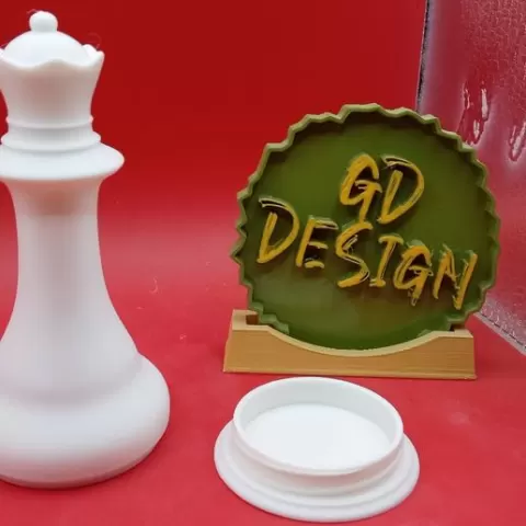 Chess Queen Light Or Stash Neckless Weed Box