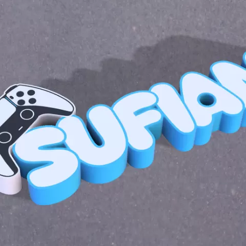 PS5 controller lamp first name SUFIANE