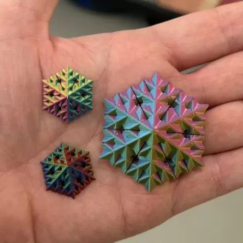 Snowflake Fractal - Level 2 (Vase Mode)