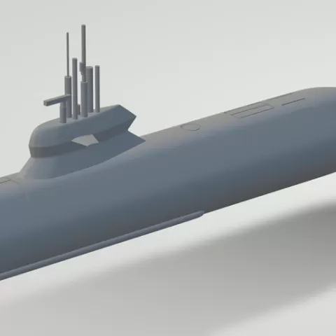 1/200 A-26 BLEKINGE CLASS SUBMARINE MODEL