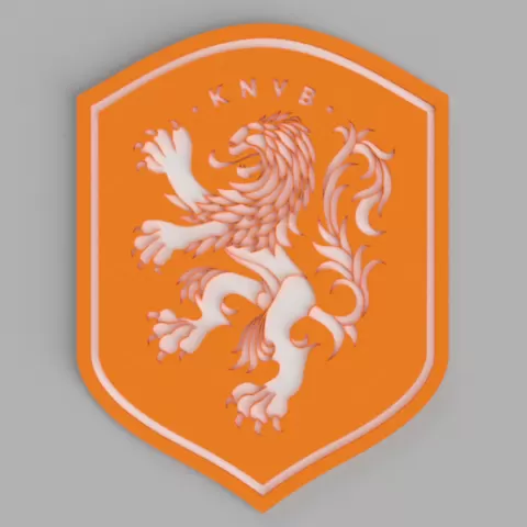 Dutch National Soccer Team Netherlands Coat of Arms Soccer Club Logo Wall Picture