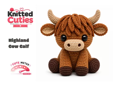 Knitted Cuties | Highland Cow Calf