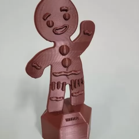 First place trophy Gingerbread man - Cookie contest