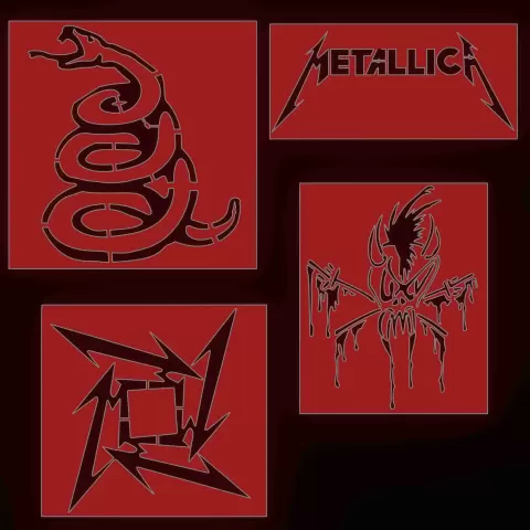 METALLICA STENCILS - fjv3d
