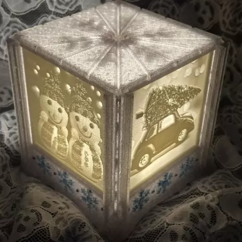 Snowflake Lithophane Lamp