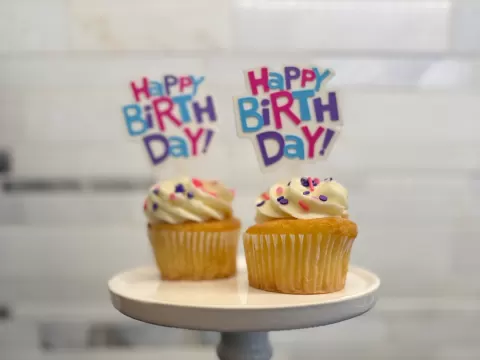 Happy Birthday Cupcake Topper