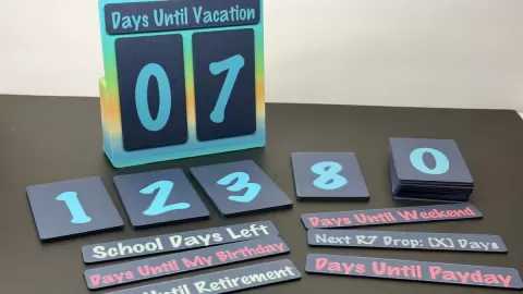 Modular Magnetic Countdown | Days Left (Pro Version) | R7Makers
