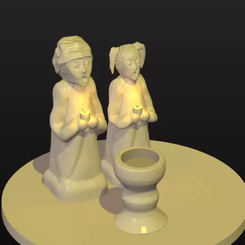 Christmas tea candle holder