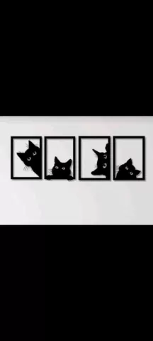cat hide wall art - Danu Pubudu