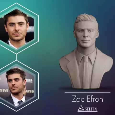 Zac Efron Bust