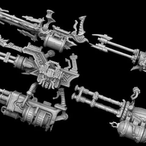 Fantasy miniguns collection