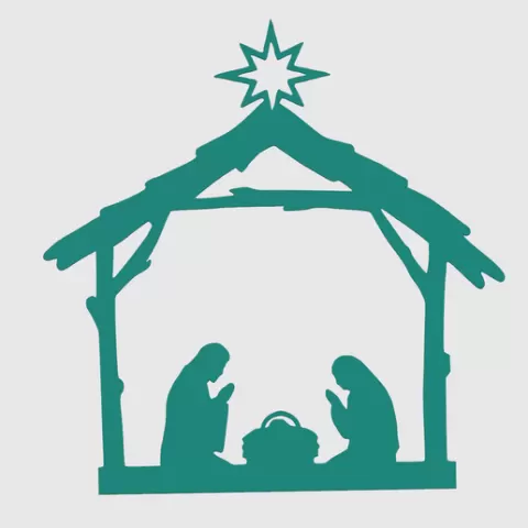 Prayers of the Holy Family Ornament STL | Nativity Scene Decor | Faith-Inspired Christian Art