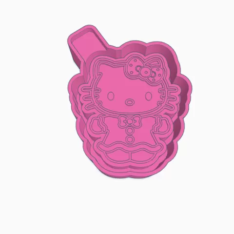 Gingerbread Kitty Mold Housing STL