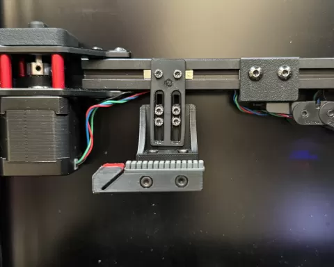 (New Version!) Adjustable gantry mounted nozzle seal, parking and silicone nozzle brush / cleaner for Voron (2.4/Trident)