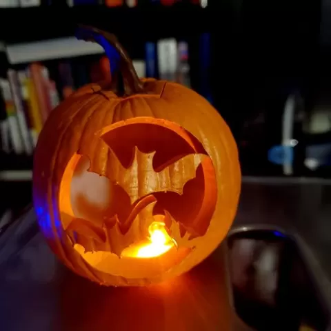 Curved Pumpkin Print
