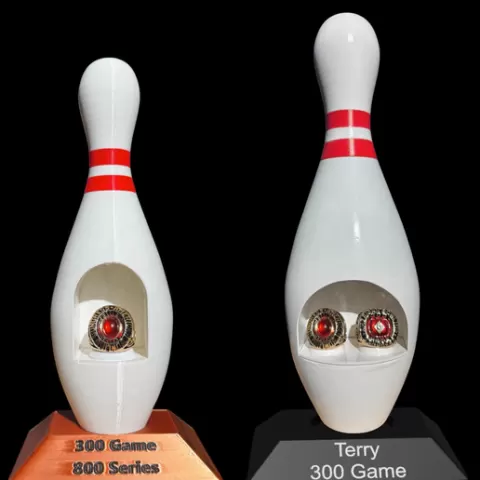 Bowling Pin Ring Holder
