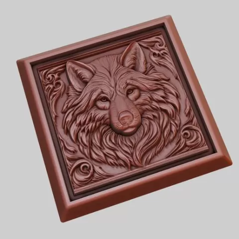 Wolf Animal 3D Model for CNC Router Laser & 3D Printer