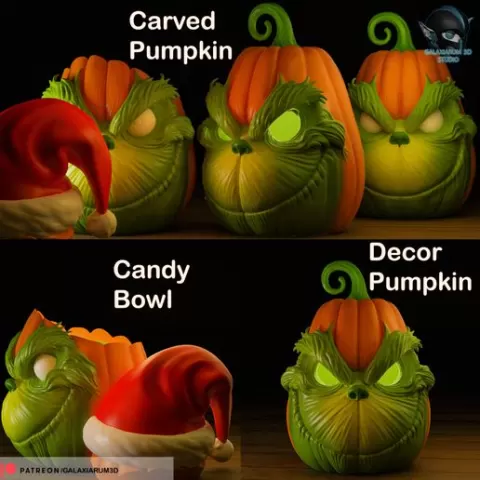 The Grinch Pumpkin Set