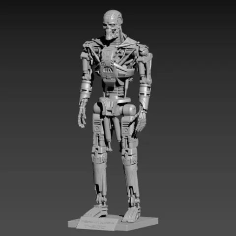 Terminator T600 Salvation Endoskeleton Pose 1