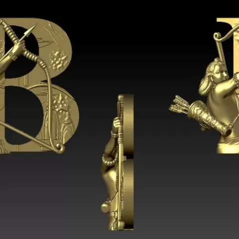 alphabet pendent - B