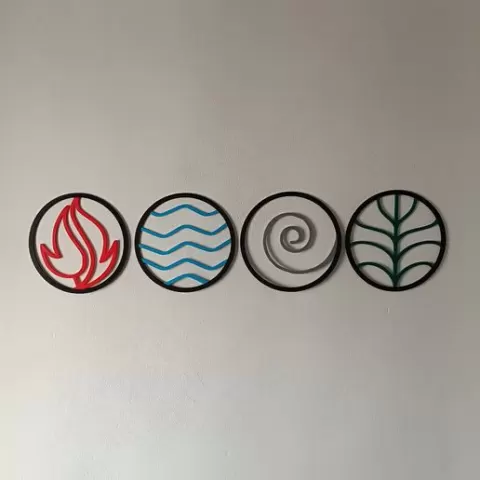 Wall decoration the four elements