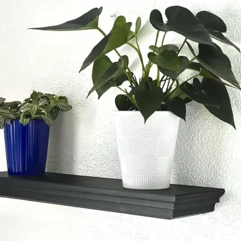 decorative floating shelf