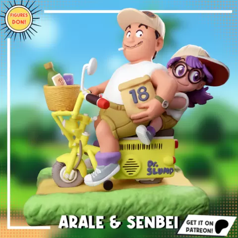 Arale and Senbei - Dr Slump