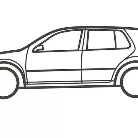 Wall decoration VW Golf 4