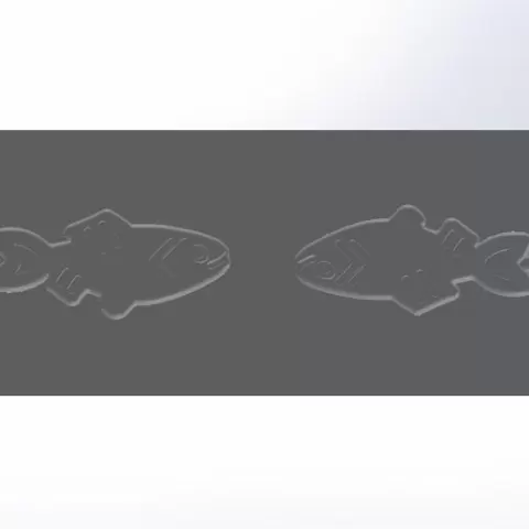 Aluminum Candy Mold - Fish Head